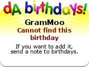 My birthday badge