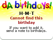 My birthday badge
