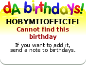 My birthday badge