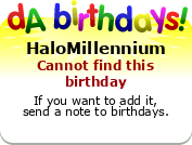 My birthday badge