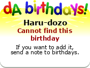 My birthday badge