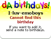 My birthday badge