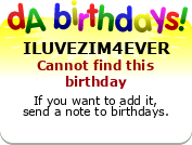 My birthday badge