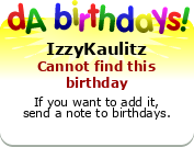My birthday badge