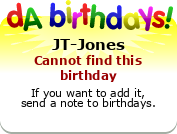My birthday badge