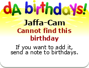 My birthday badge