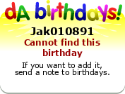 My birthday badge