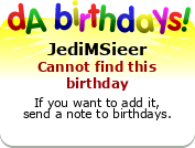 My birthday badge
