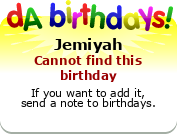 My birthday badge