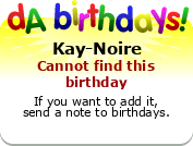 My birthday badge