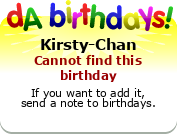 My birthday badge