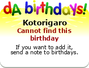 My birthday badge