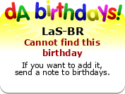 My birthday badge