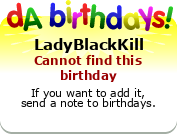 My birthday badge