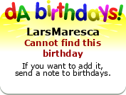 My birthday badge