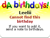 My birthday badge