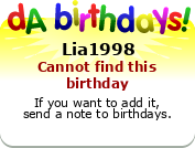 My birthday badge