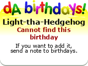 My birthday badge