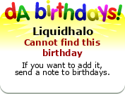 My birthday badge