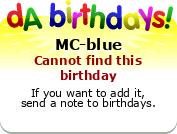 My birthday badge