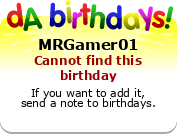 My birthday badge