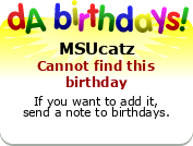My birthday badge