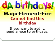 My birthday badge