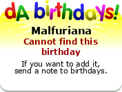My birthday badge
