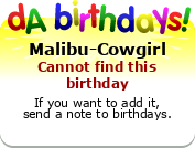 My birthday badge