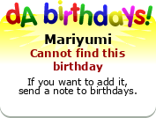 My birthday badge