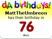 My birthday badge