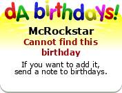 My birthday badge