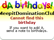 My birthday badge