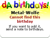 My birthday badge