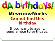My birthday badge
