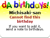 My birthday badge