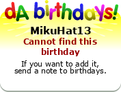 My birthday badge