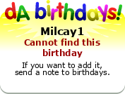 My birthday badge