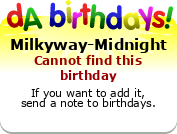My birthday badge