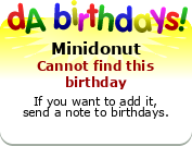 My birthday badge