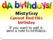 My birthday badge