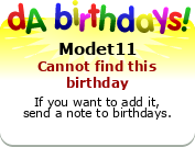 My birthday badge