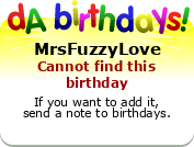 My birthday badge