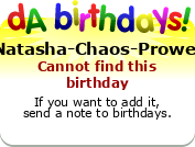 My birthday badge
