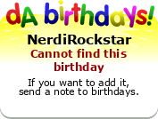 My birthday badge