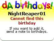 My birthday badge