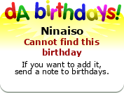 My birthday badge