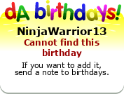My birthday badge