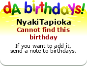 My birthday badge