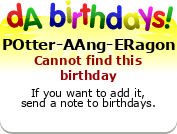My birthday badge